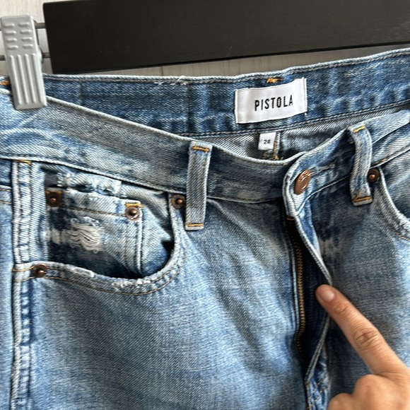 PISTOLA Cassie Super High Rise Straight Jean size 24" - Picture 9 of 15